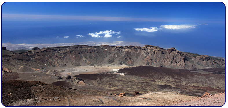 Uitzichtvanaf het top platform van El Teide
